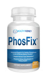 PhosFix Kidney Restore sur la bouteille, utilisation quotidienne facile et pratique.