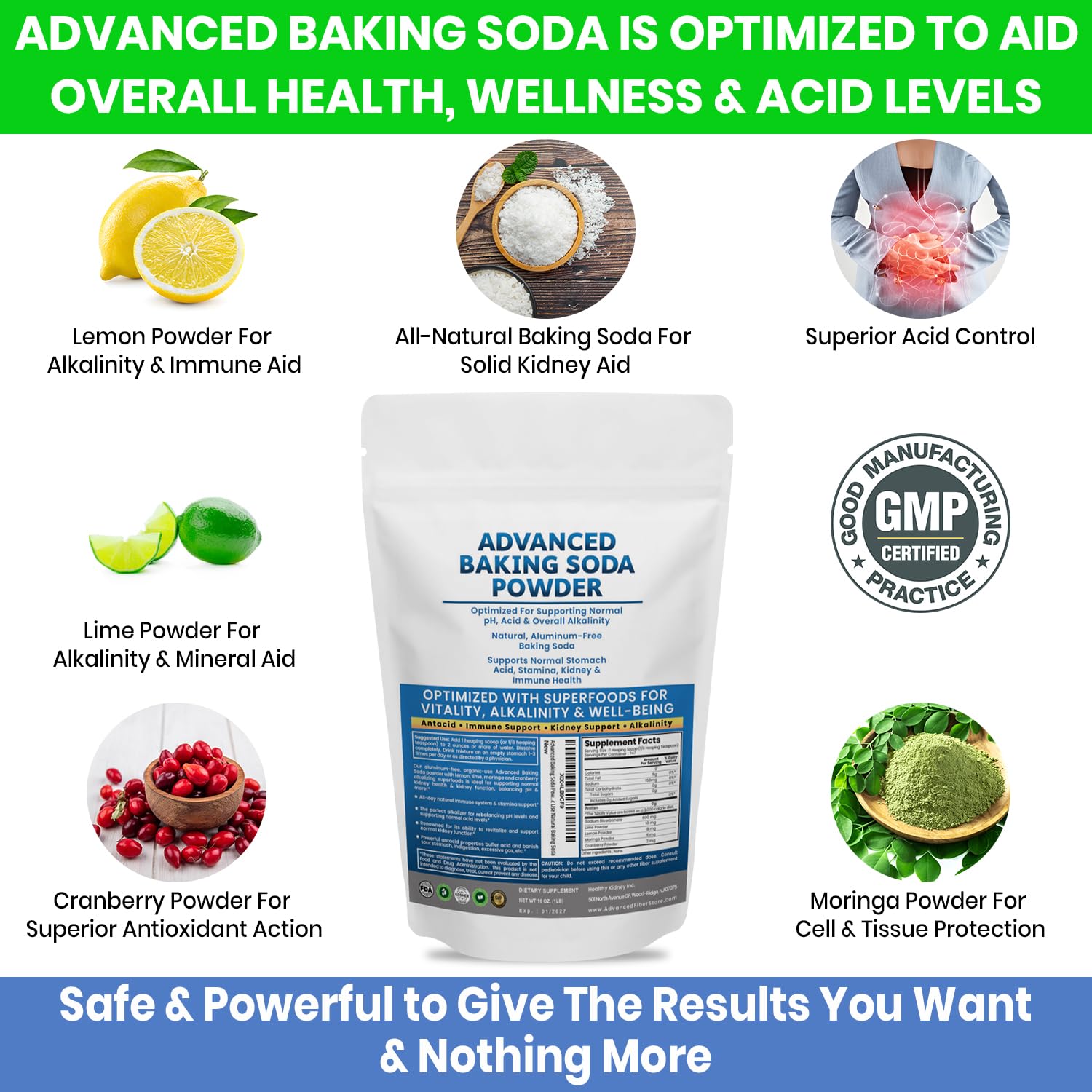 Kidney Restore: performance sportive grâce au bicarbonate alcalinisant et naturel.