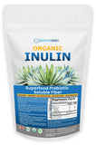 Kidney Restore Poudre Inuline organique agave – flacon et soutien potentiel du microbiote intestinal.