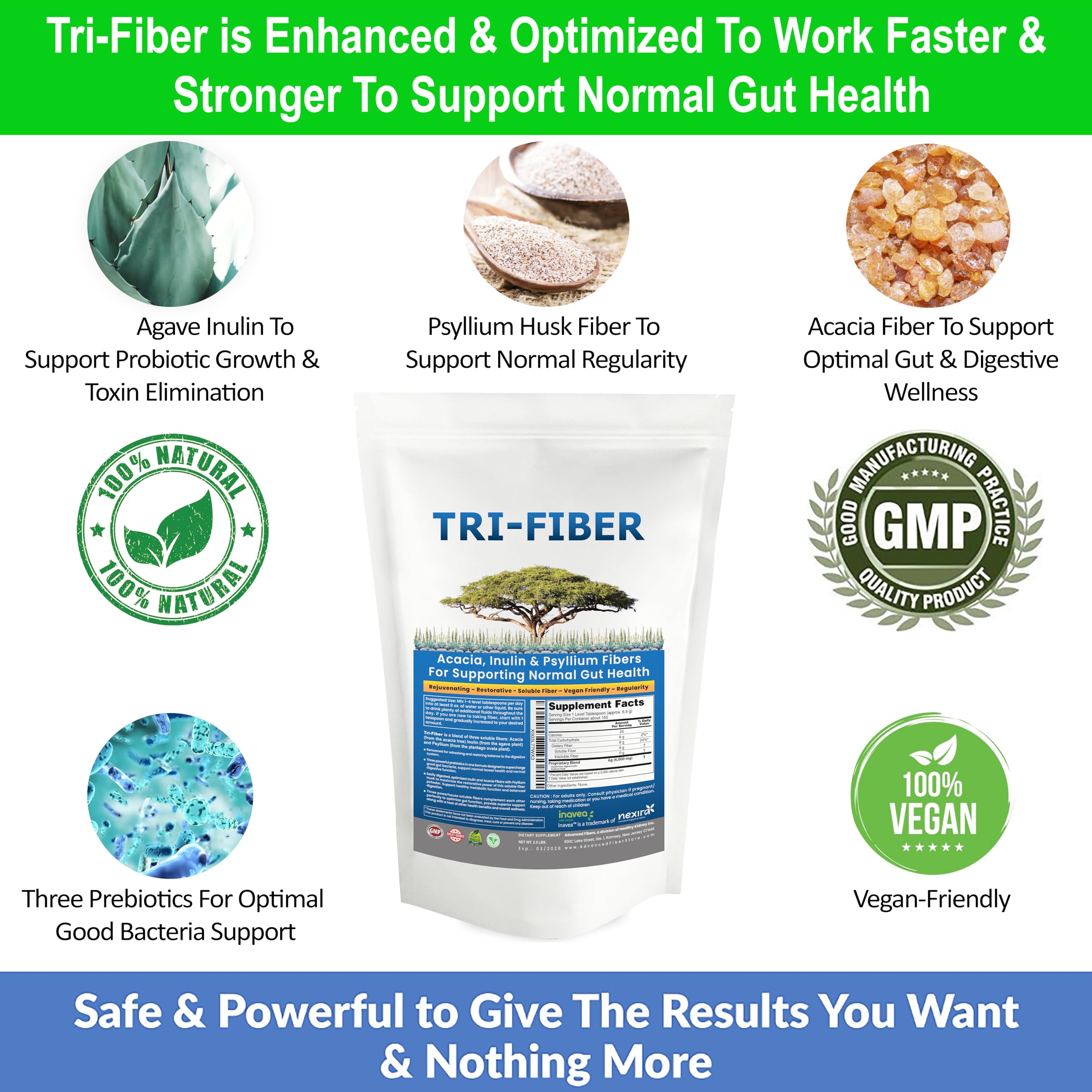 Tri-Fiber : utilisation quotidienne simple pour soutenir votre routine digestive.