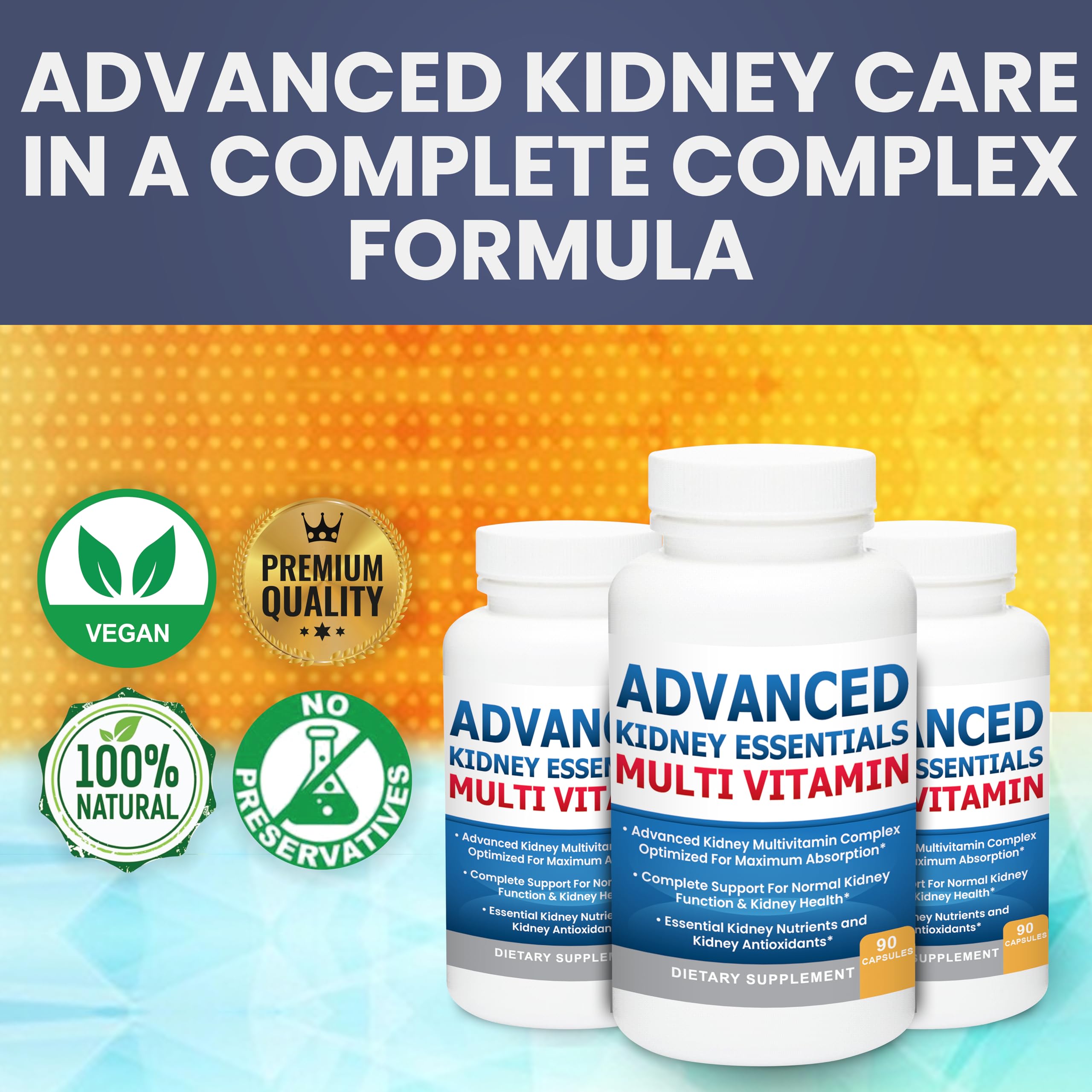 Kidney Restore vitamines et minéraux: composants clés pour soutien rénal.