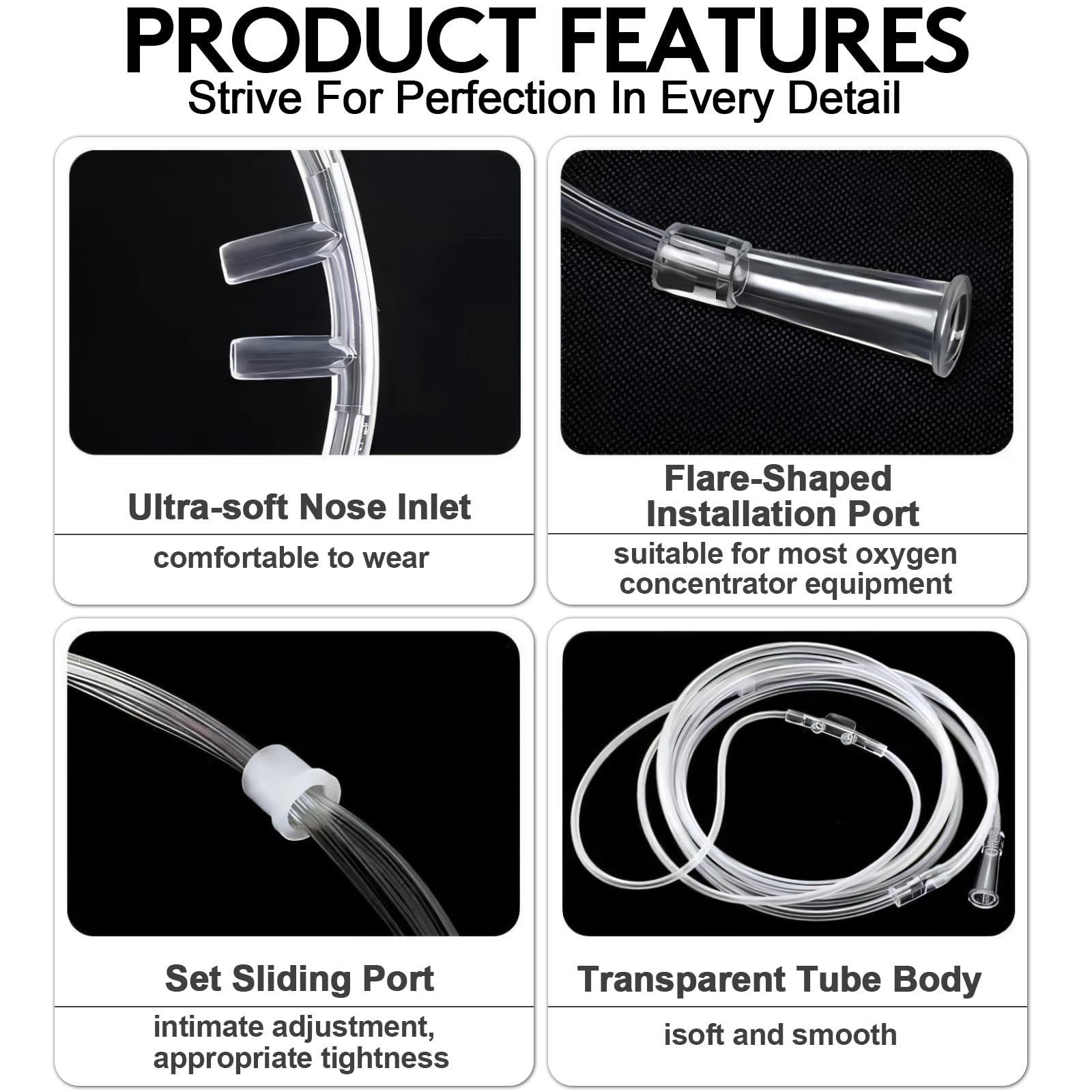 KIKEANG tube nasal adaptable pour concentrateur et routine quotidienne.
