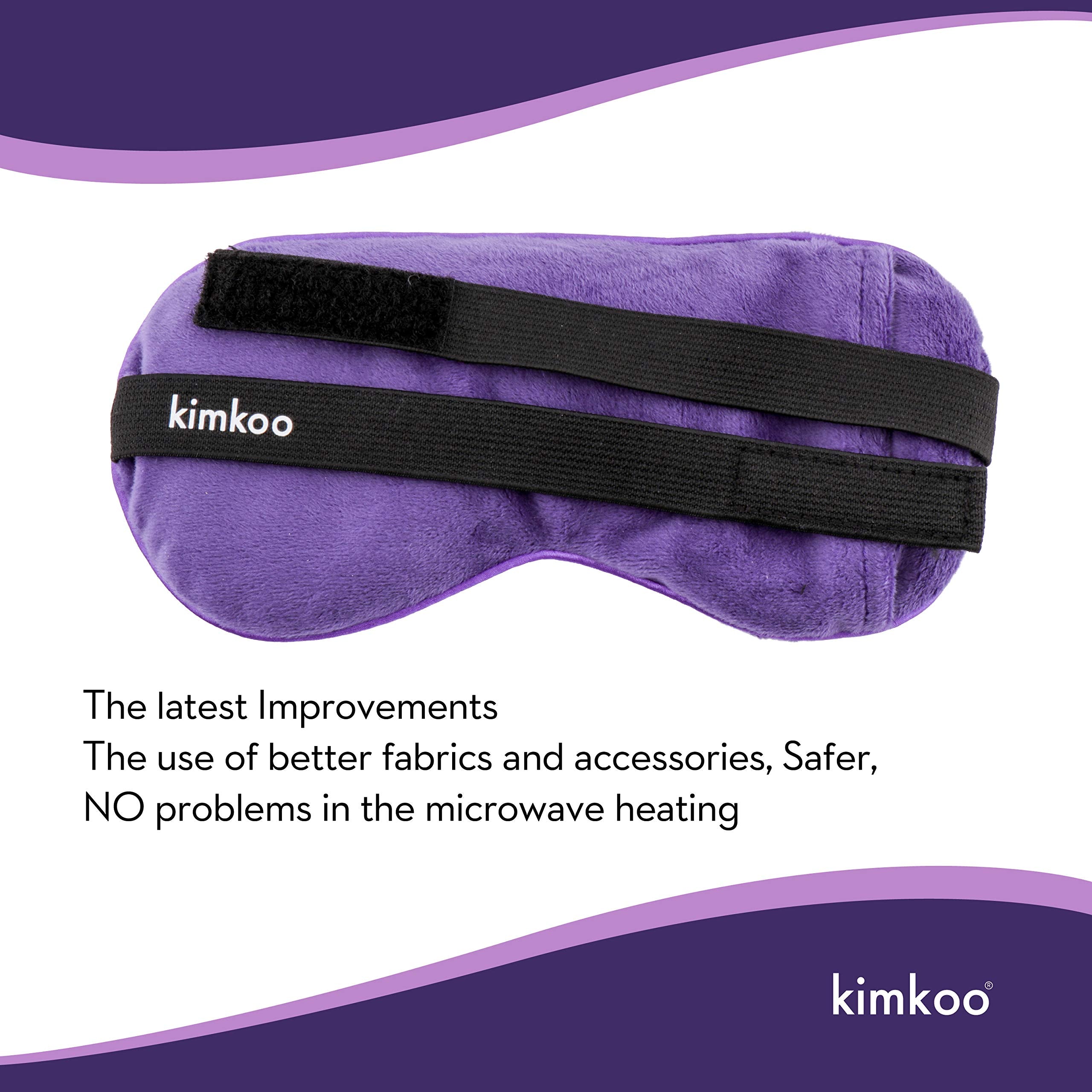 Kimkoo compresse yeux chaud humide, soulage les tensions autour des yeux.