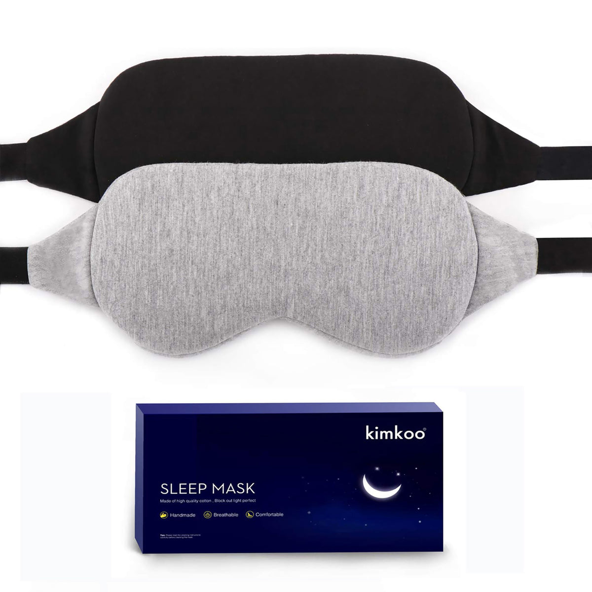 Kimkoo masque yeux Sommeil anti-lumière pour une nuit reposante.