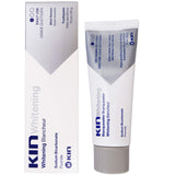 Kin Dentifrice blanchissant – emballage illustrant la promesse de restauration de la couleur naturelle.