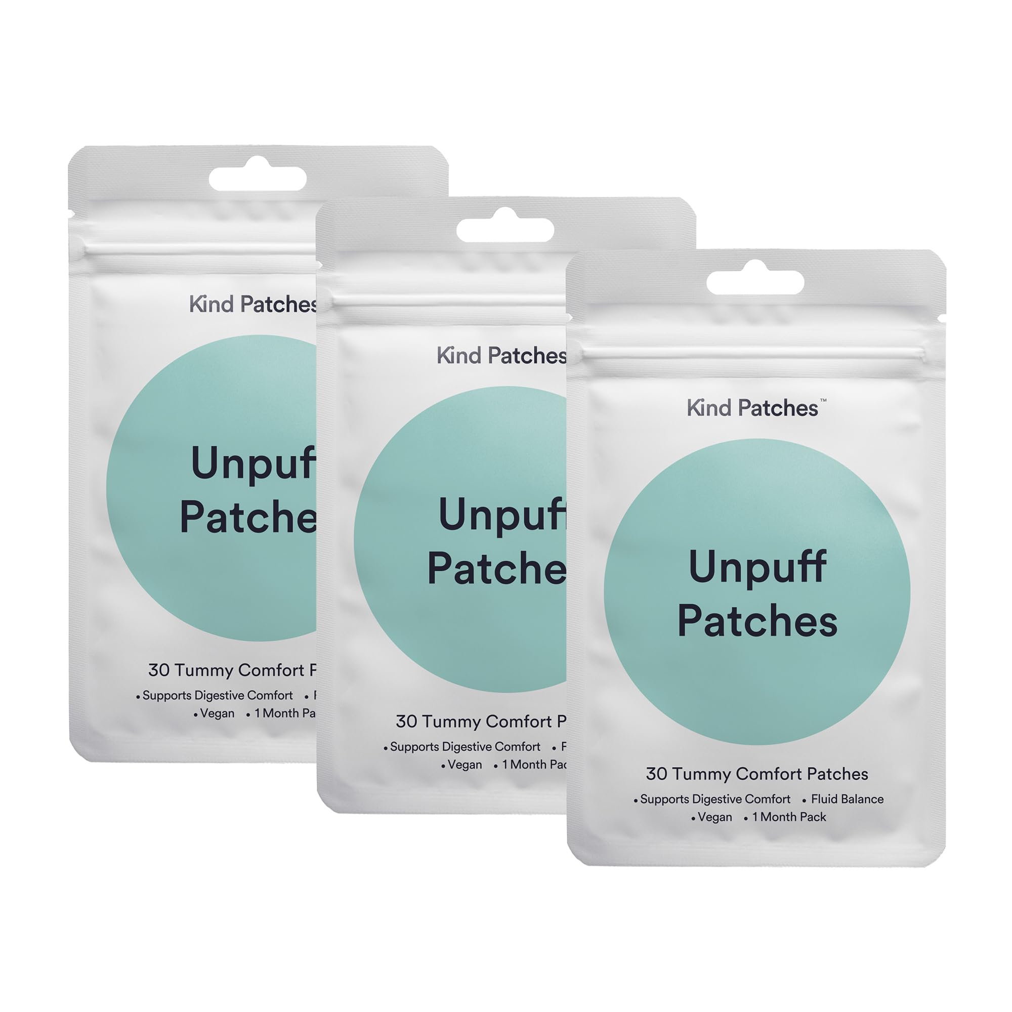 Kind Patches Unpuff: application facile du patch sur la peau.