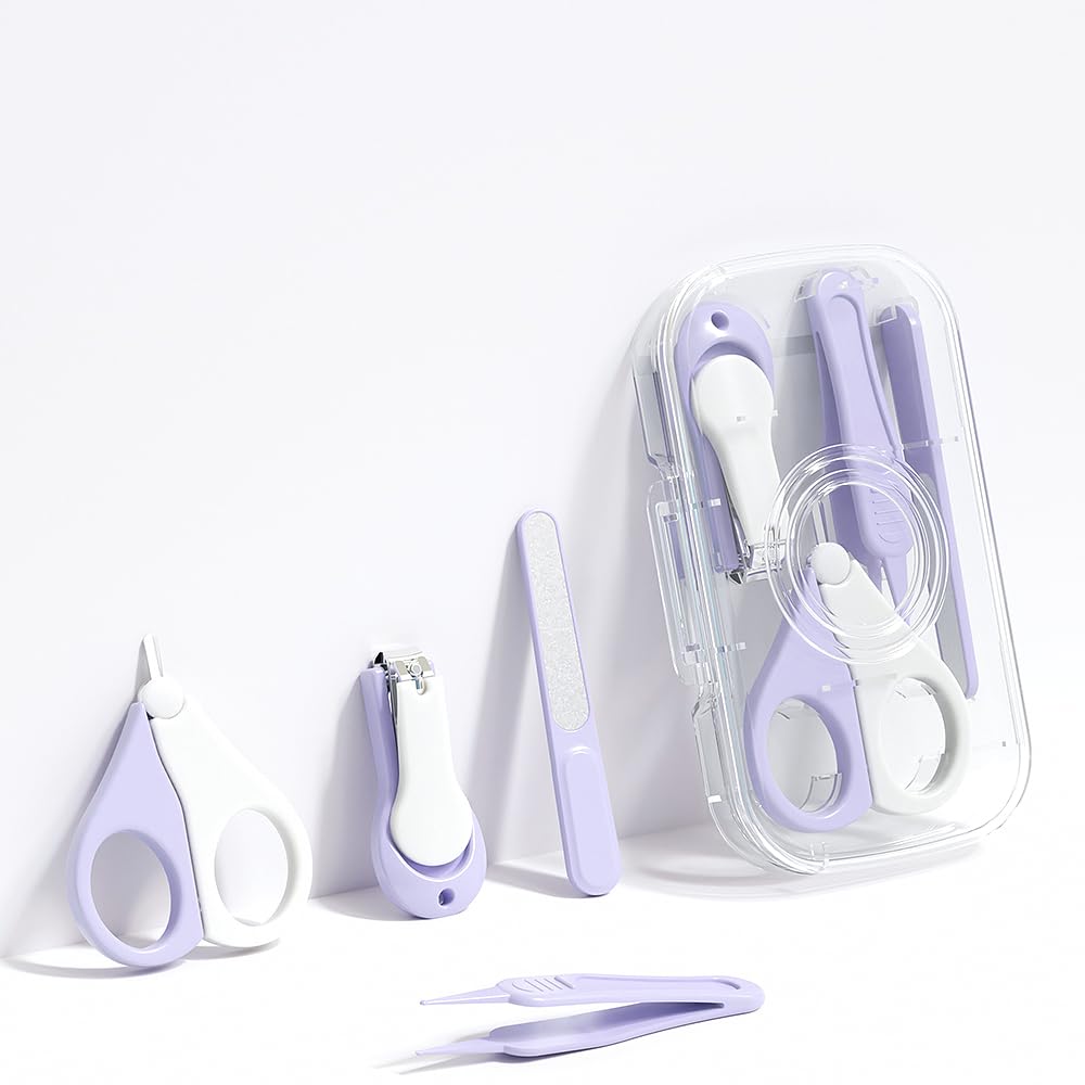 Kinderia kit-ongles-bebe-violet pour des soins sûrs et précis en voyage.