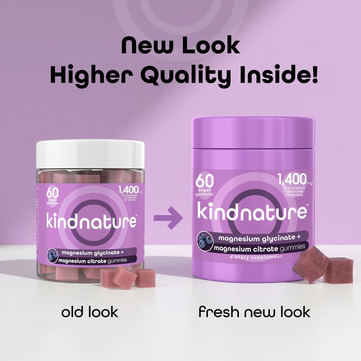 Kindnature Gommes bleues myrtille – arôme fruité idéal pour le quotidien.
