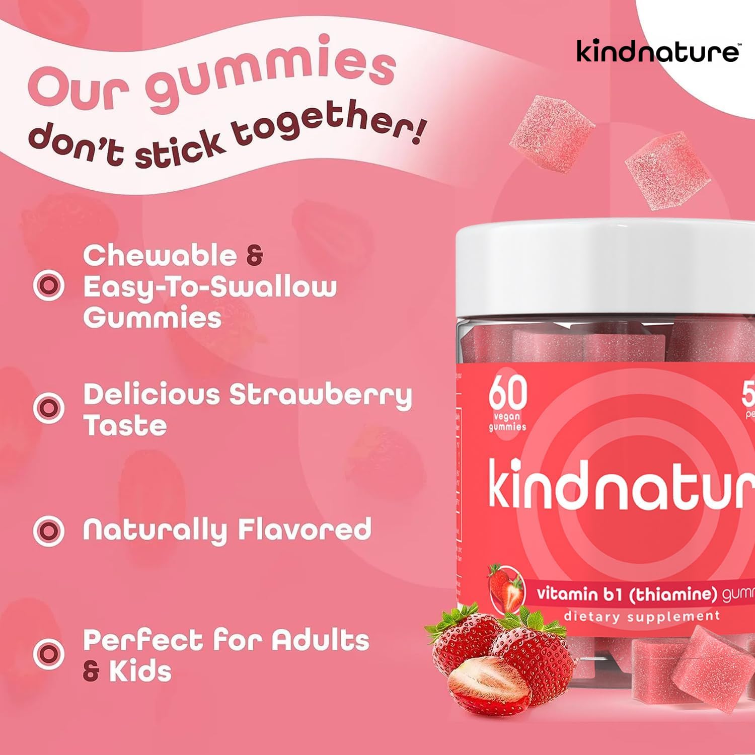 kindnature gommes b1, emballage écologique sans plastique.