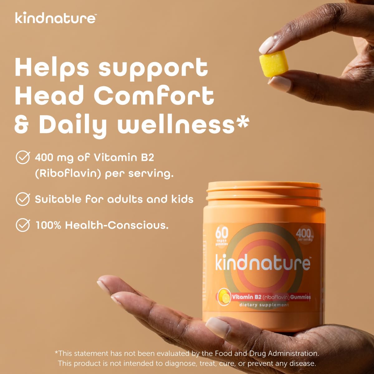kindnature vitamine-b2 gummies saveur citron: expérience agréable.