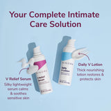 Kindra V Serum emballage sobre et ergonomique.