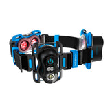 Kineon Move+ Pro 2.0 autour du genou avec lumière rouge 660nm pour récupération ciblée.