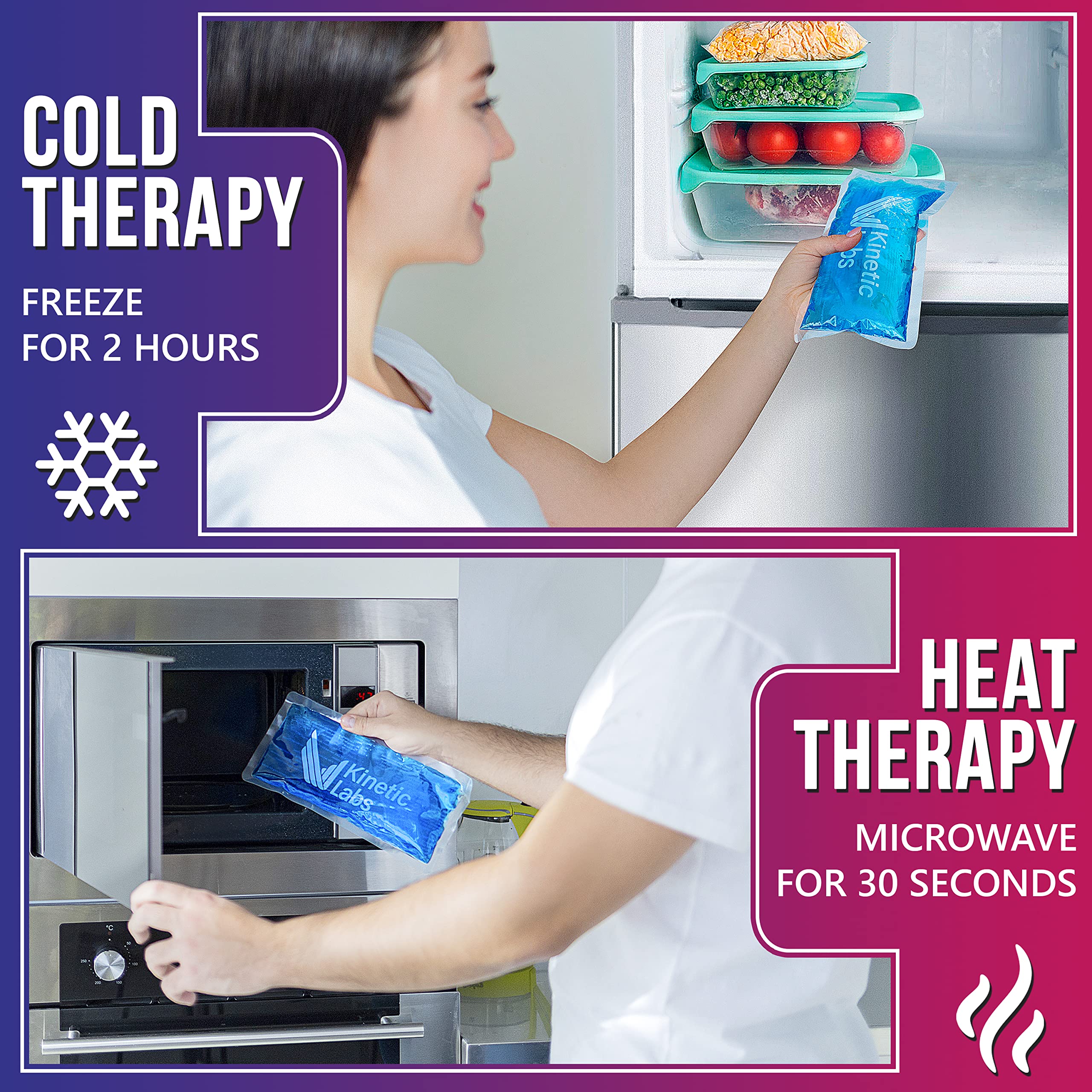 Kinetic Labs - bandeau glacé pour le poignet, usage pratique et flexible