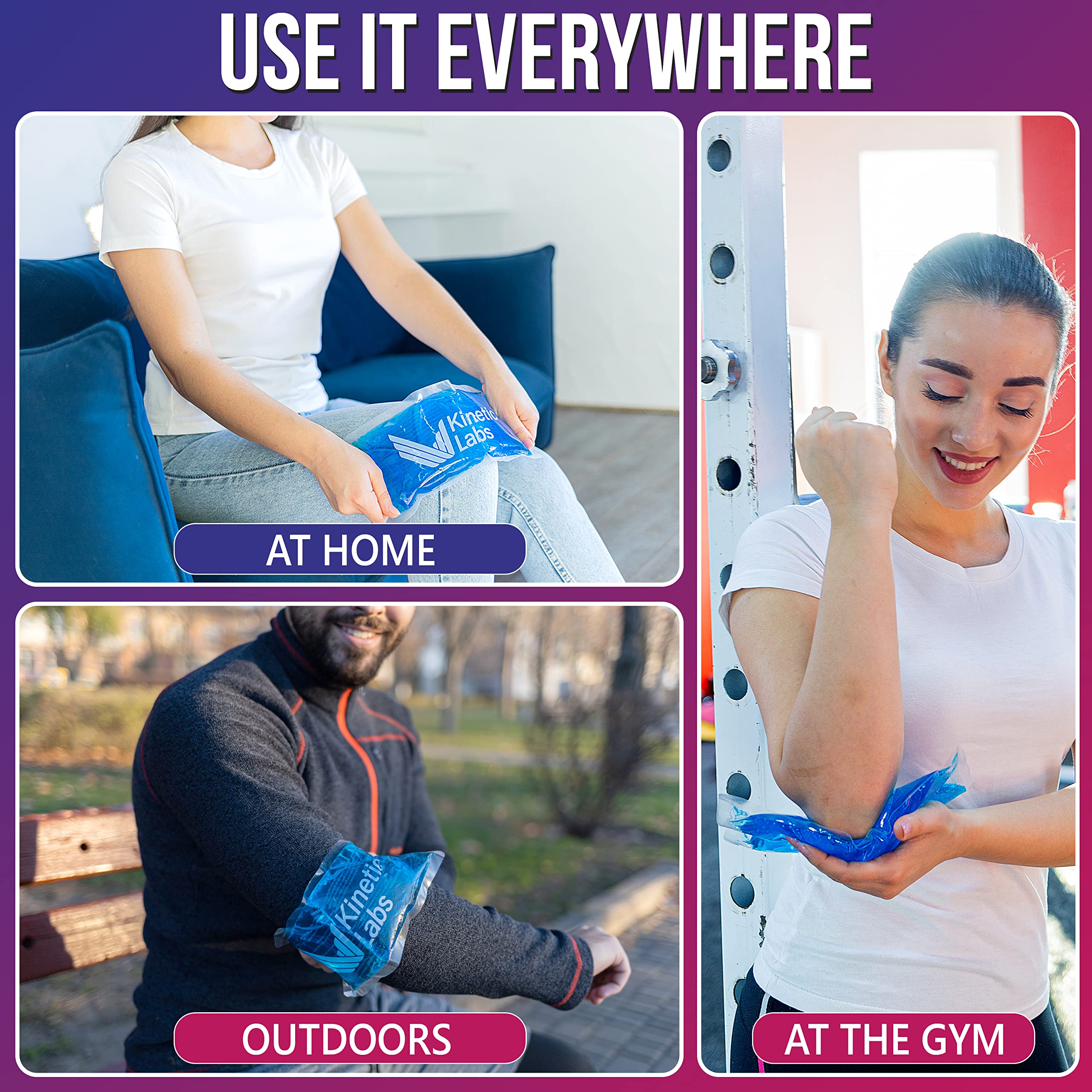 Kinetic Labs Soft Ice Pack: thérapie thermique pour relaxer les muscles.