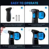 Design compact et portable du testeur d’alcool Kinetroni idéal poche.