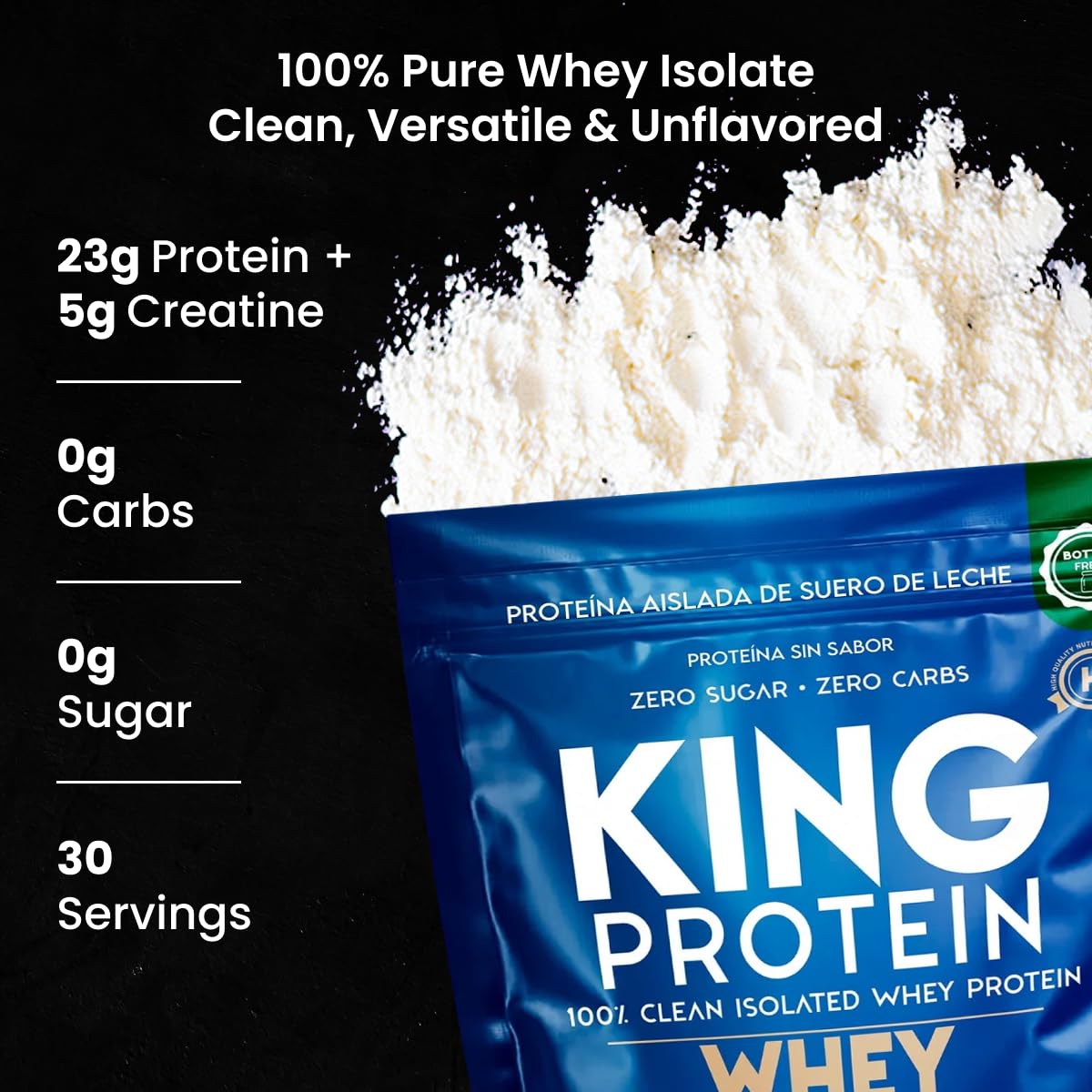 KING Protein : doseur inclus pour doser precisement chaque portion