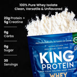 KING Protein : doseur inclus pour doser precisement chaque portion