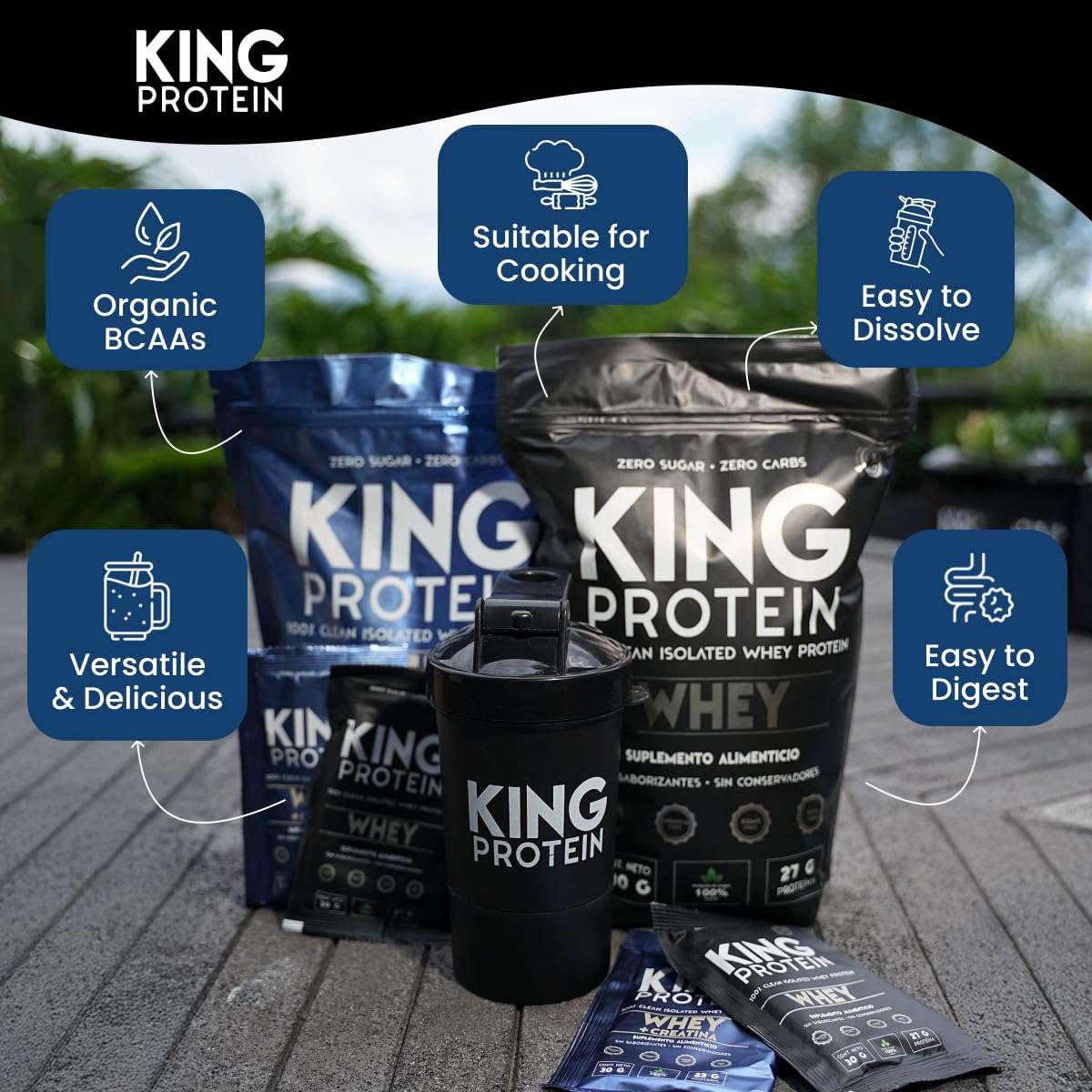 KING Protein : etiquette nutritionnelle claire et informative