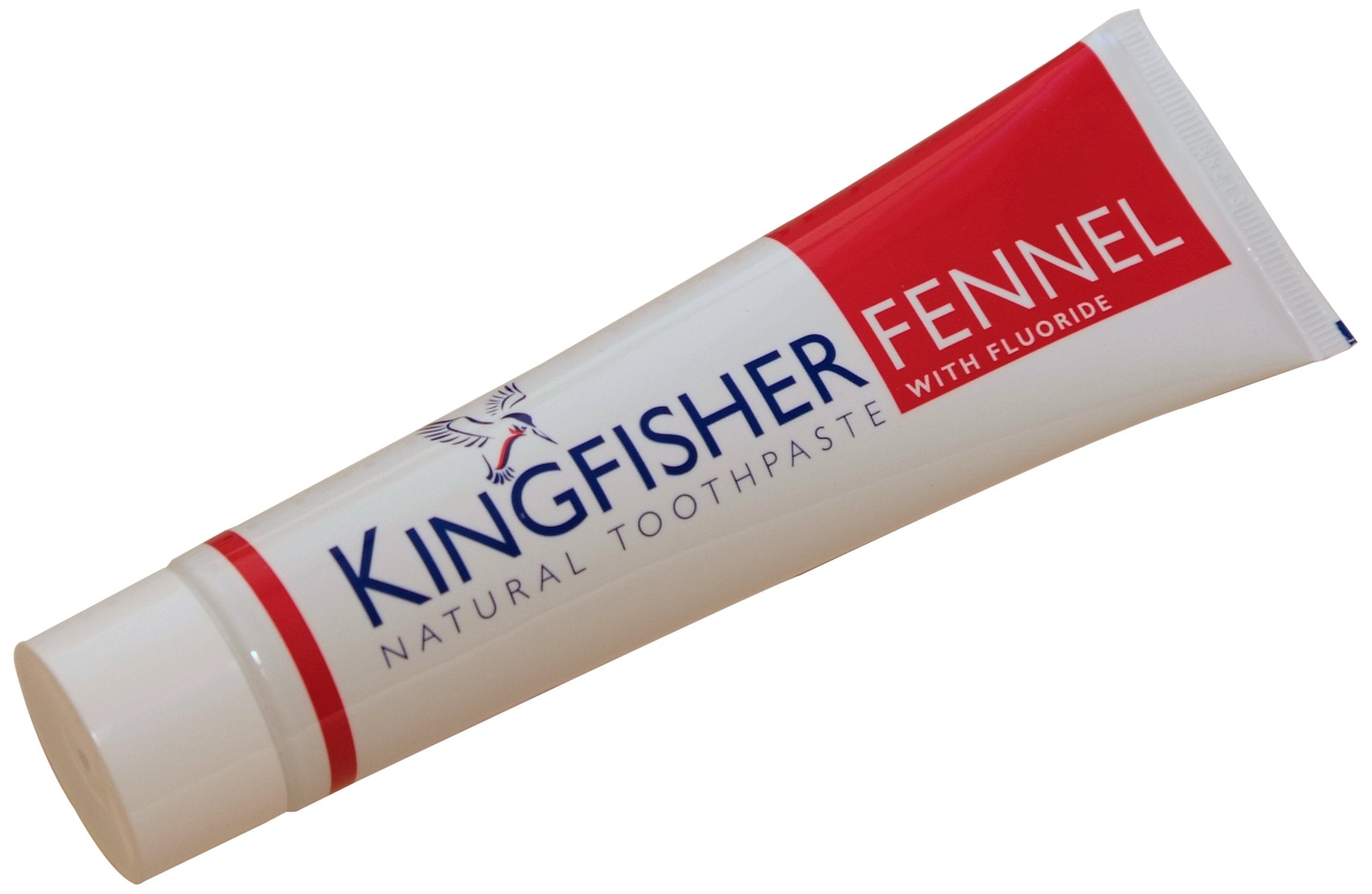 Kingfisher dentifrice fenouil fluorure 100 ml, lot de 3, sans menthe pour routine quotidienne
