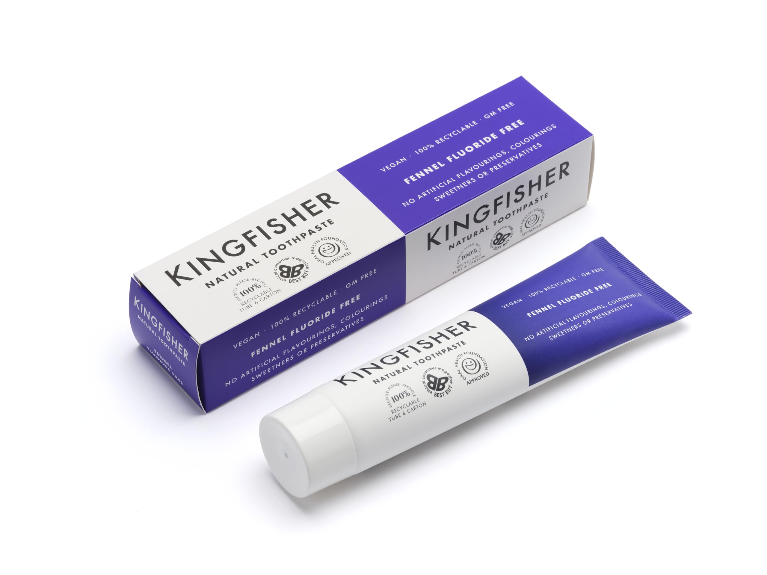 Kingfisher Dentifrice Fenouil – emballage pack4 pratique et économique