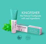 Utilisation quotidienne Kingfisher Menthe pour une routine bucco-dentaire fiable.