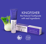 Lot de 3 dentifrices Kingfisher fenouil sans fluor pour utilisation domestique