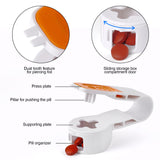 Kingmall extracteur pilules, bouton-poussoir pour pousser la pilule dans le compartiment
