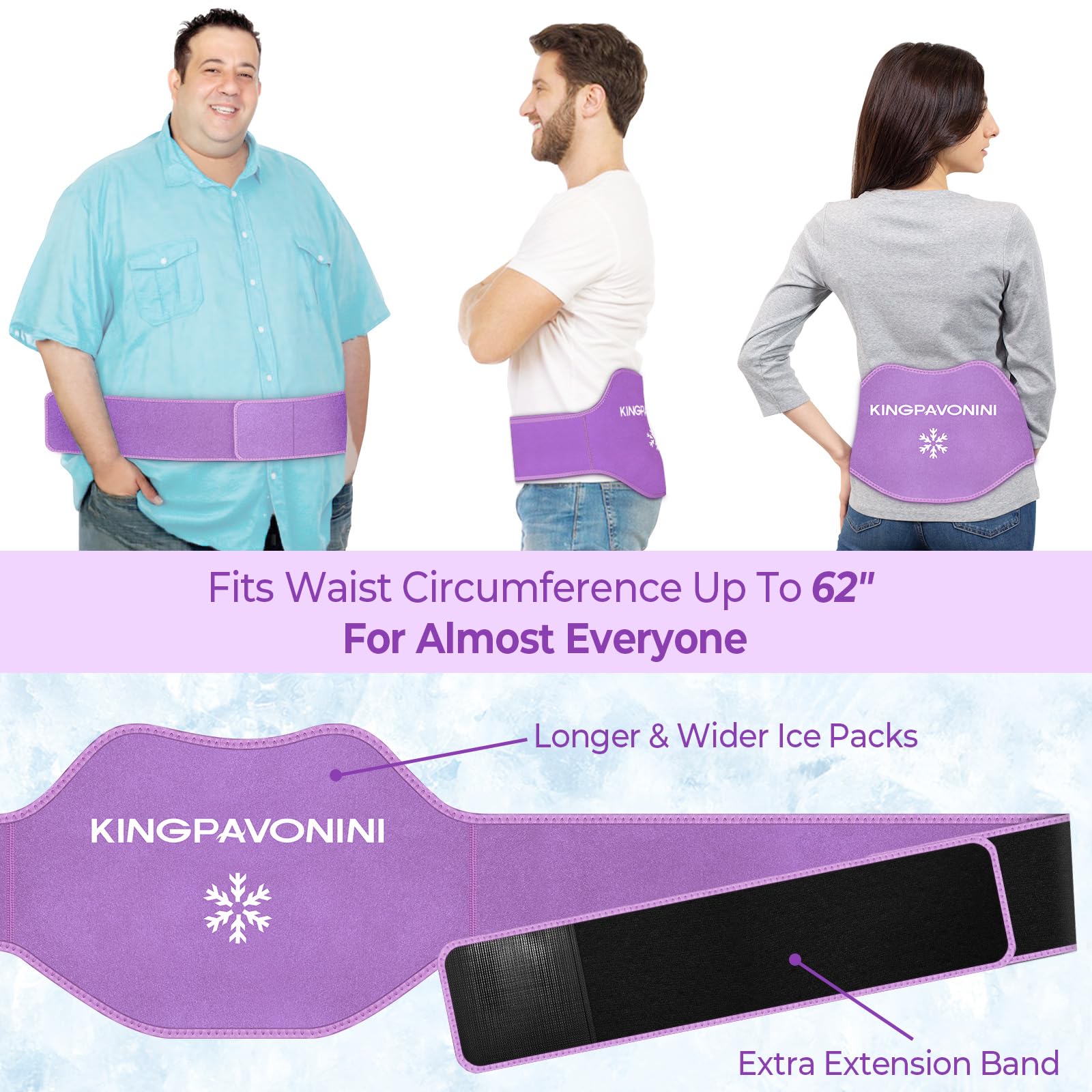 KingPavonini bande-extension ajustable pour un maintien sûr autour de la taille