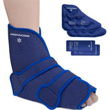 KingPavonini bandeau glace cheville: maintien ajustable pour le pied blessé