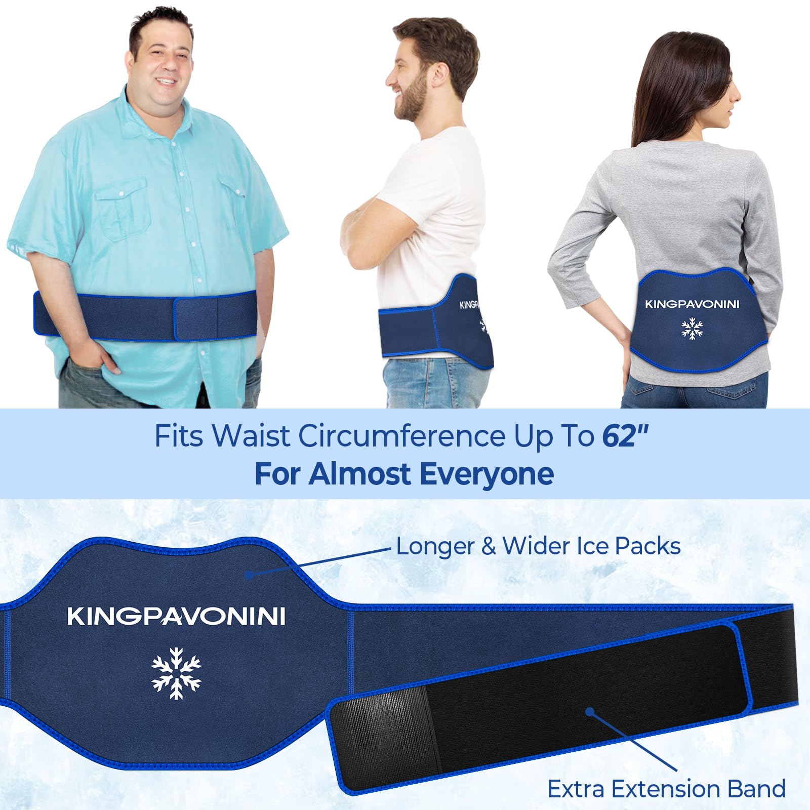 KingPavonini ceinture extension lombaire ajustable pour un maintien personnalisé.