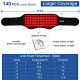 KingPavonini ceinture infrarouge 850nm offre chaleur profonde et apaisante pendant l’utilisation.