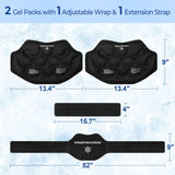 KingPavonini dos glace double pack, deux poches pour alternance et sessions prolongées.