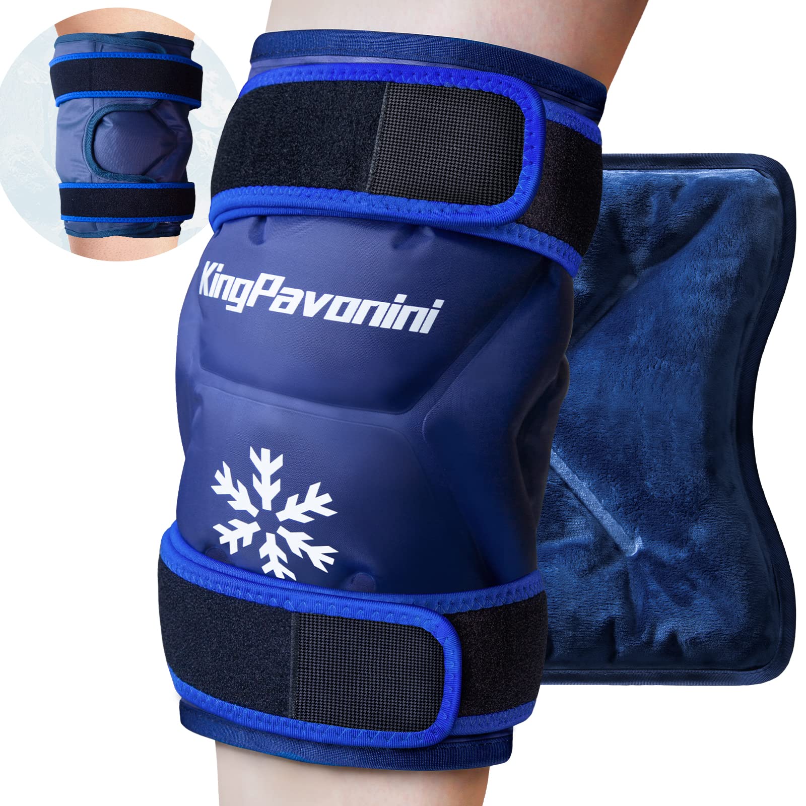 KingPavonini genou XXL: couverture complète pour un froid ciblé.