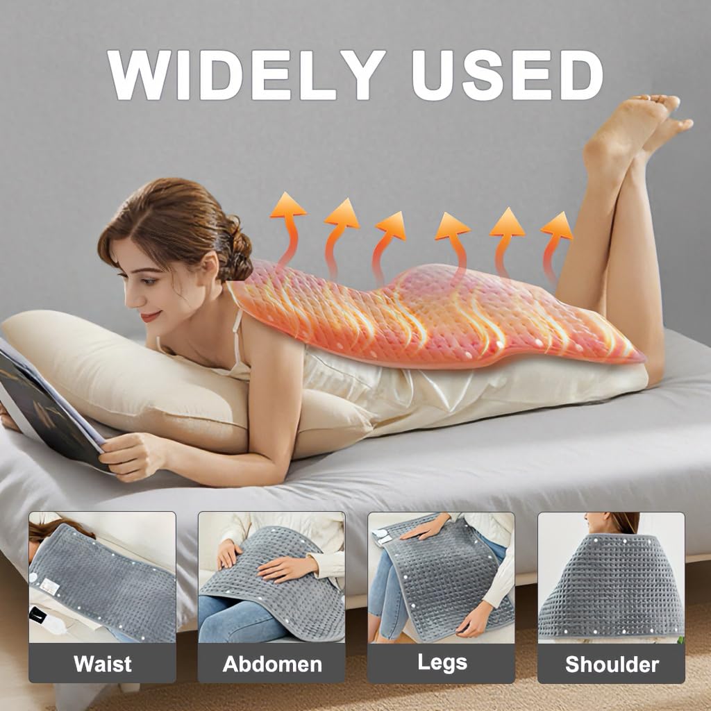 KINGTE coussin chauffant XXL sur les jambes pour relaxation après le travail