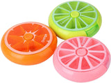 Kinmingzhu organiseur-pilules rotatif vert, pratique en voyage et pour votre routine.