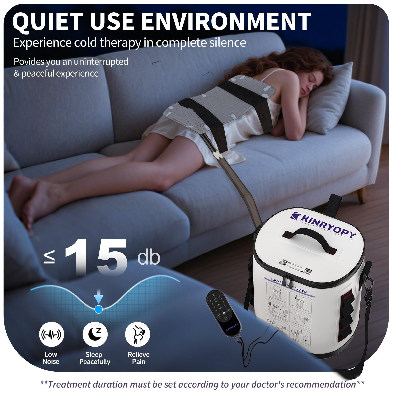 Kinryopy fonctionnement ultra silencieux à faible bruit pour des sessions discrètes.