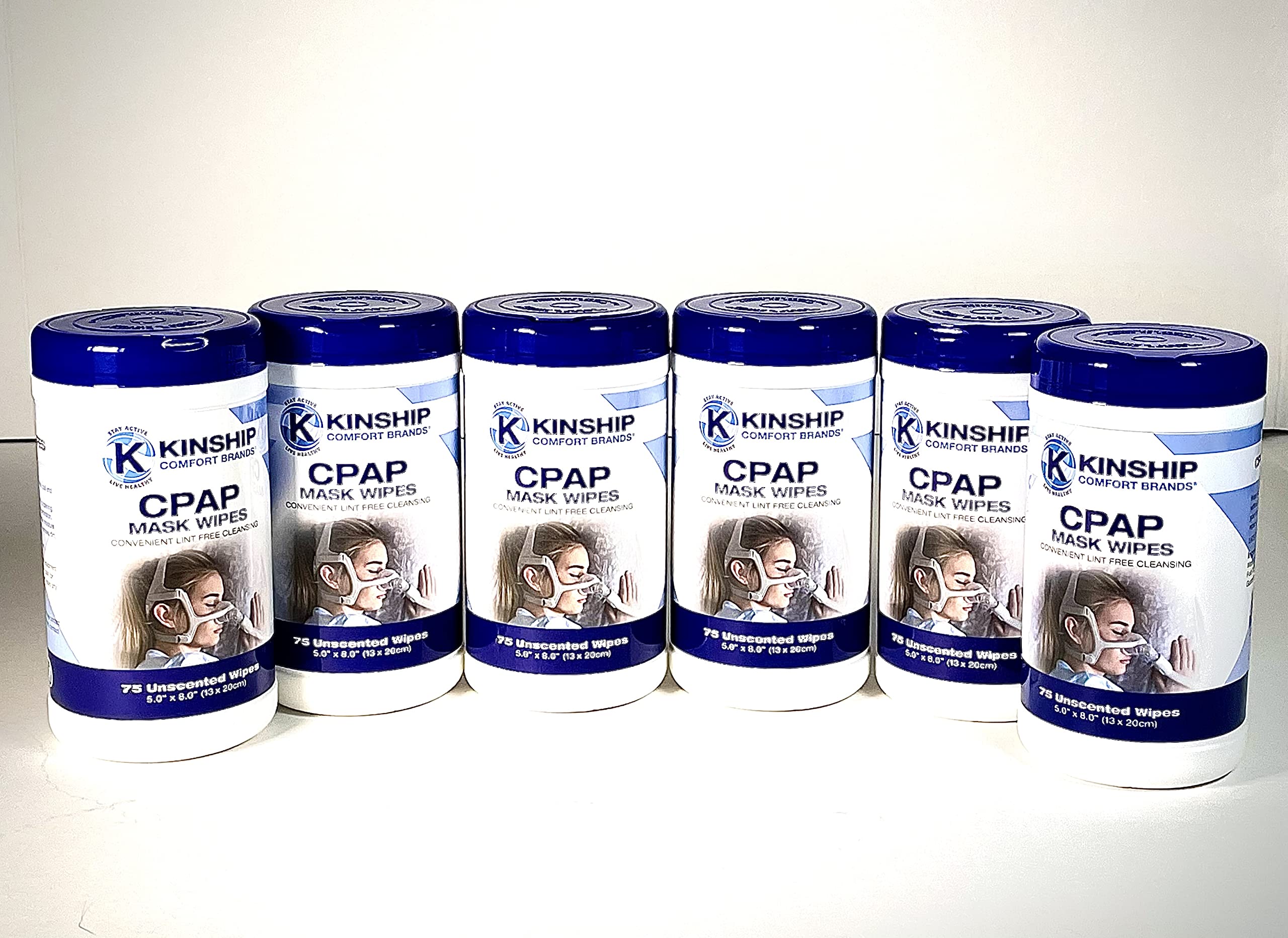 Kinship Comfort Brands, lingettes nettoyage usage rapide CPAP en 60 secondes.