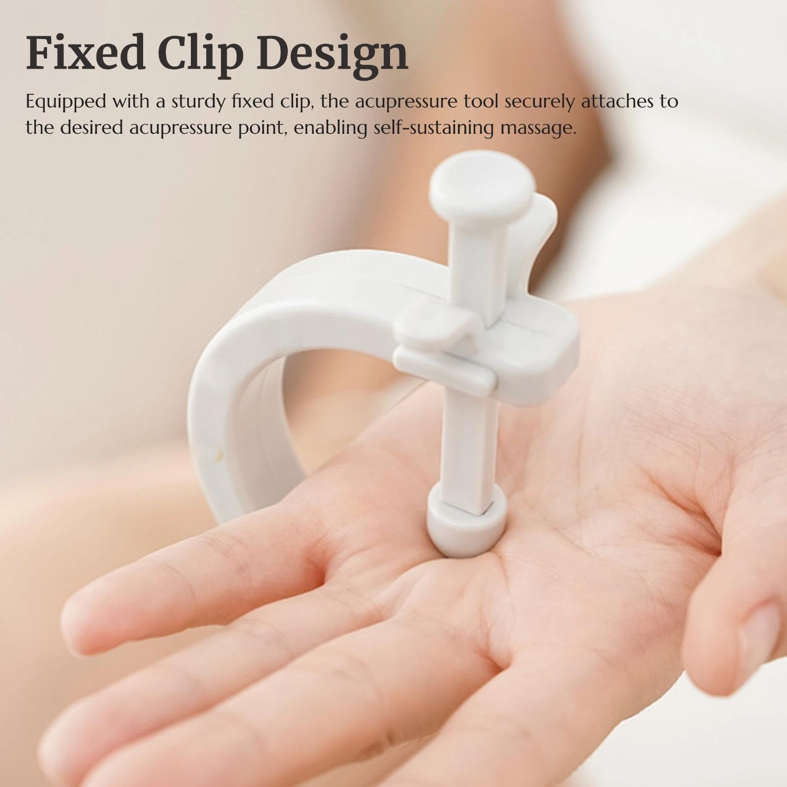 KINTEGOOD clip fixe acupression assure un maintien stable pour massage autonome.