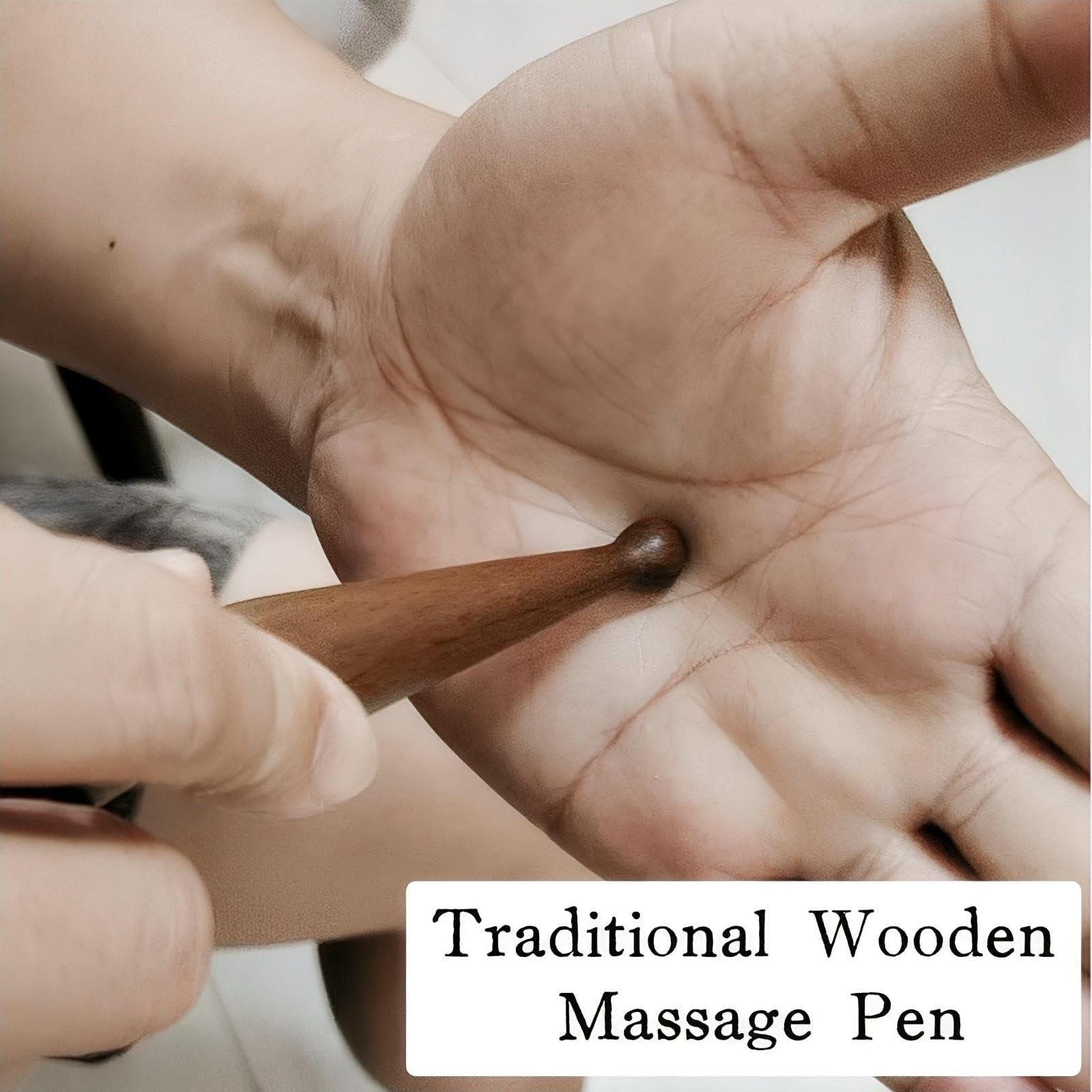 KINTEGOOD Stimulation des méridiens avec stylo en bois naturel et confortable
