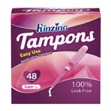 Tampon KINZINO coton boîte emballage — commodité et discrétion.