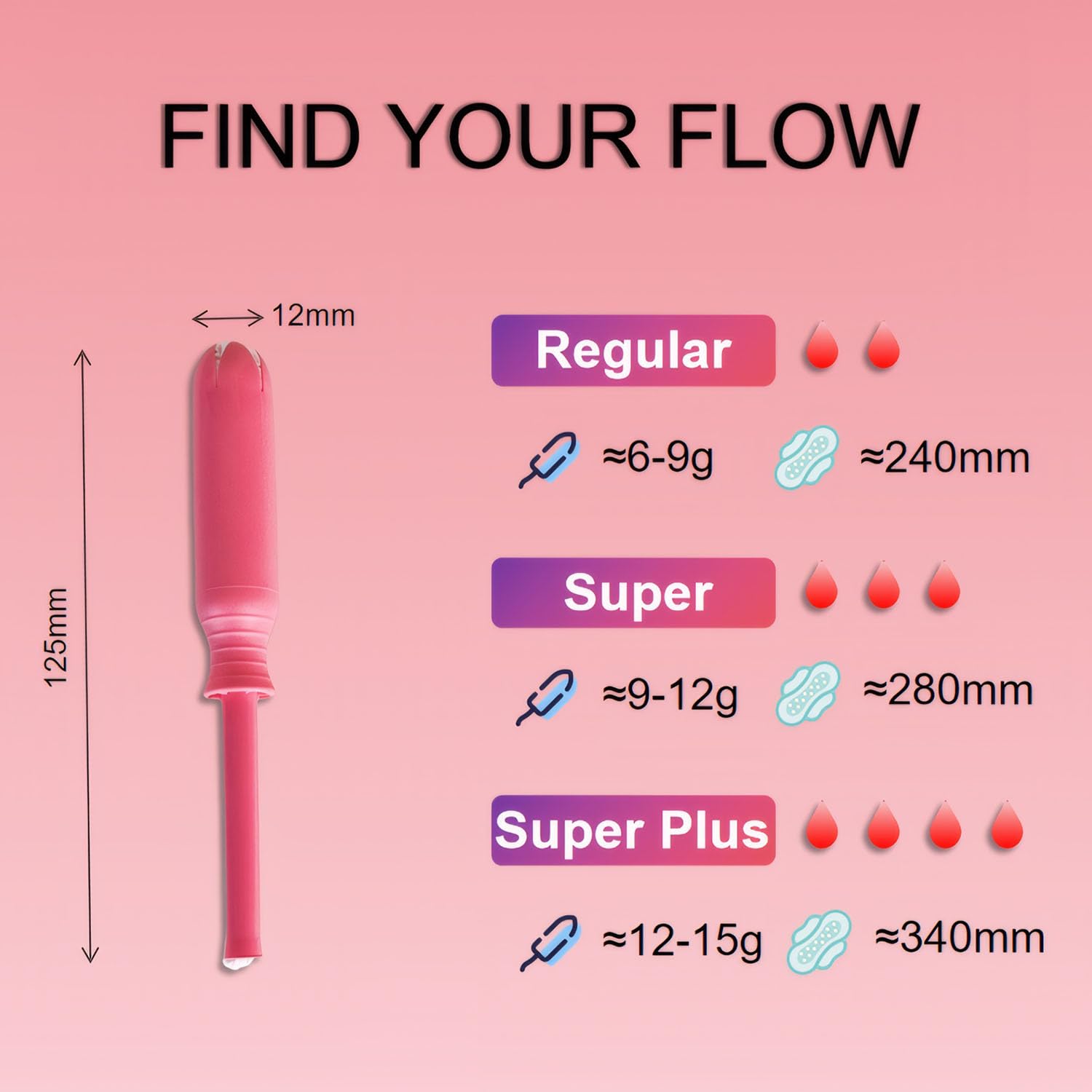 Tampons KINZINO coton core anti-fuite pour confiance.