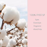 Tampons KINZINO coton sans colorant pour une option propre.