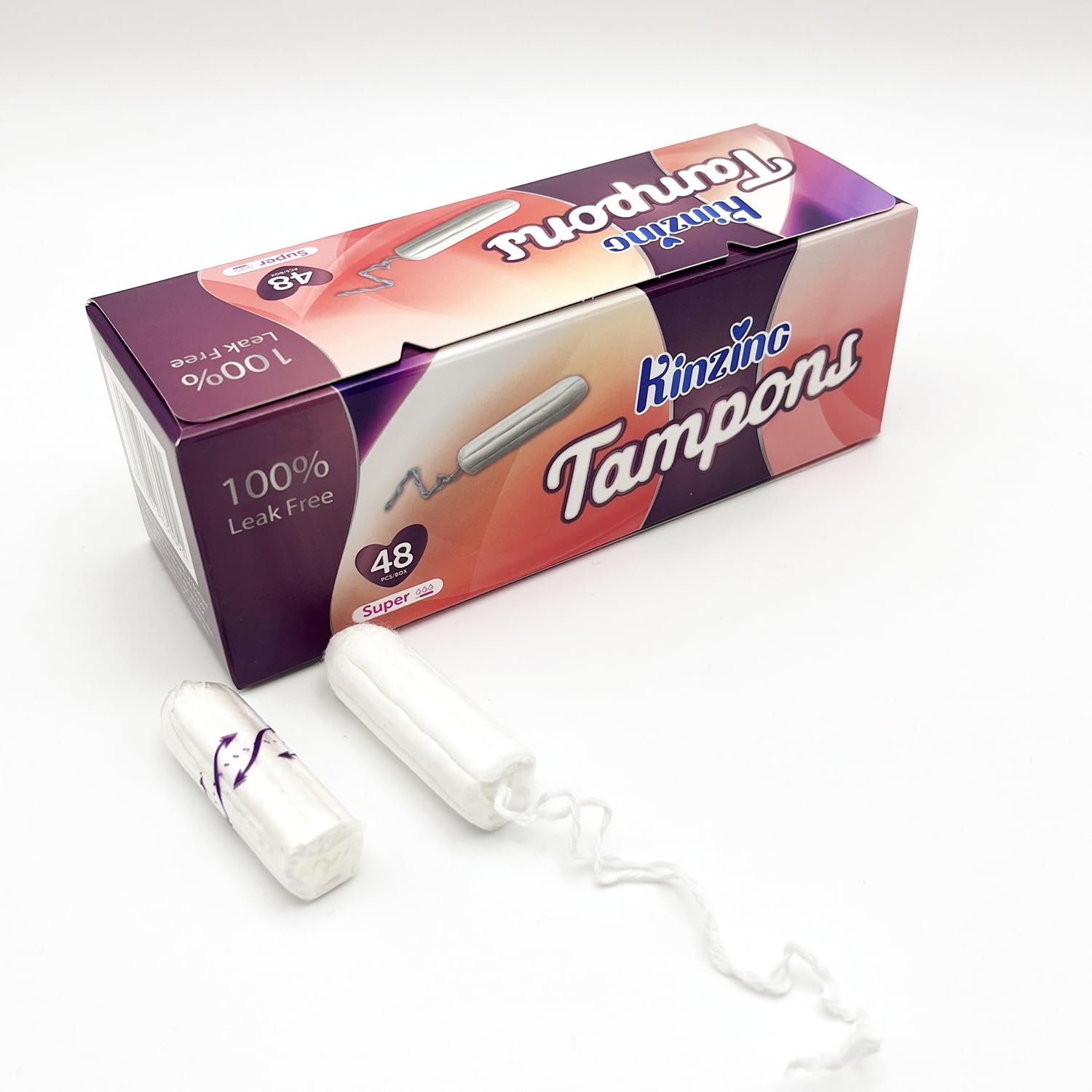 Tampons Kinzino coton sans parfum apportant douceur et confort.