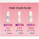 Tampons Kinzino rainures absorption elevee pour repartition du liquide optimale.