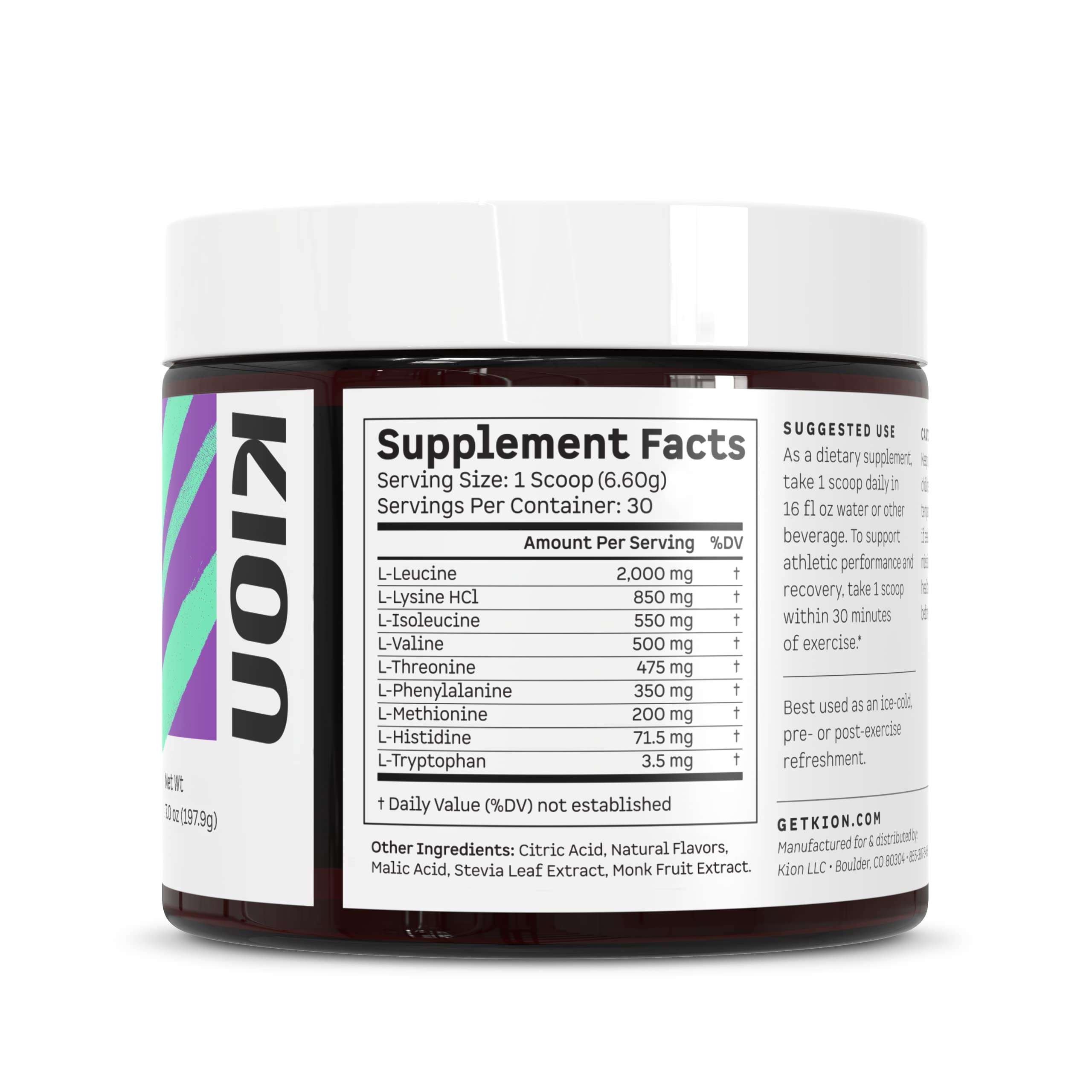 Kion Aminos après entraînement favorise récupération harmonieuse et soutient les muscles.
