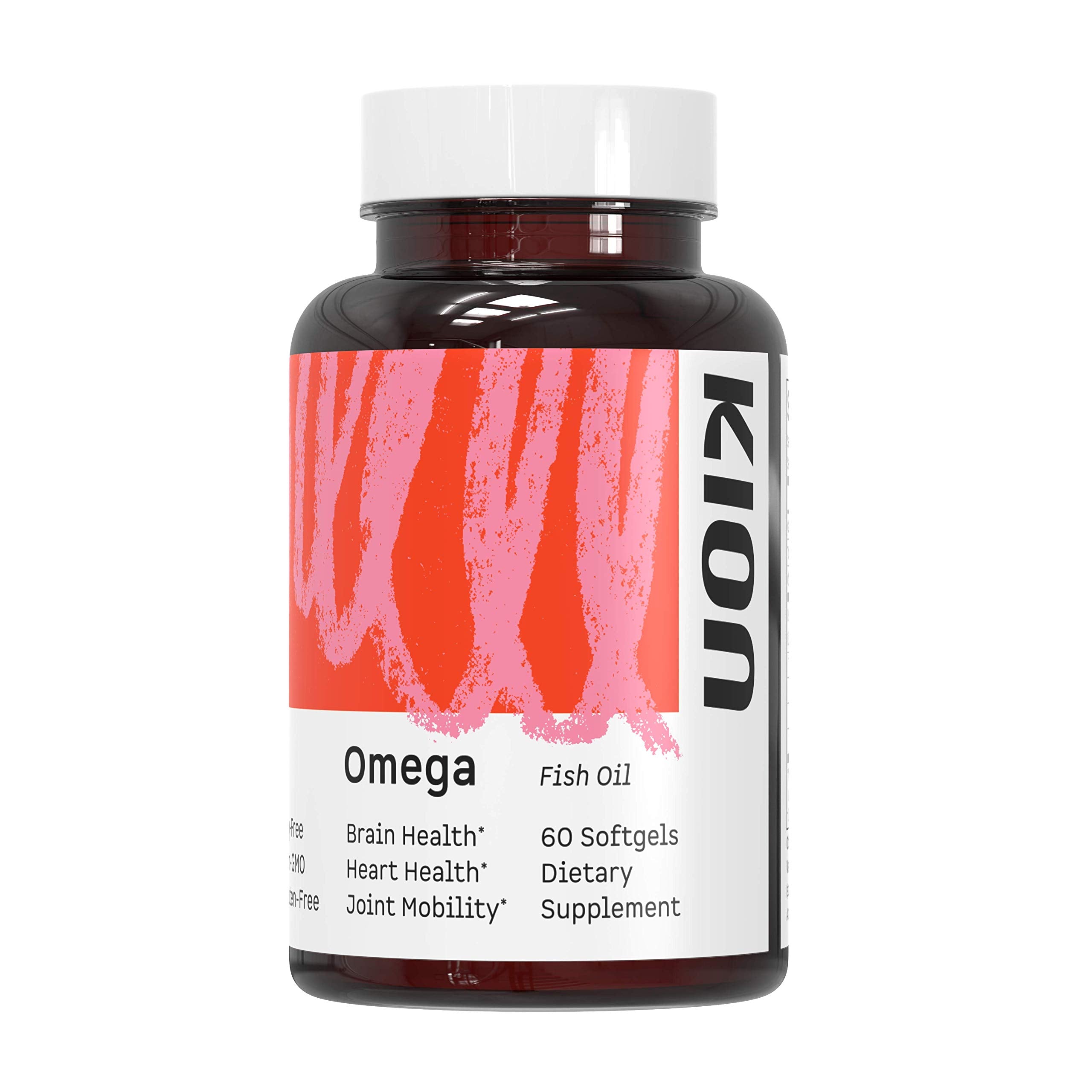 Kion Omega, bouteille d'oméga 3 1000 mg, soutien quotidien potentiel