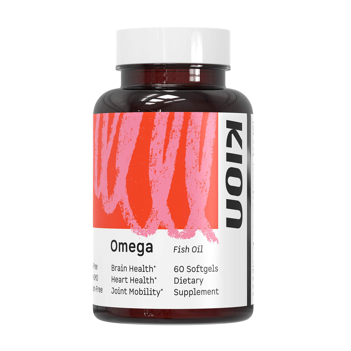 Kion Omega, bouteille d'oméga 3 1000 mg, soutien quotidien potentiel