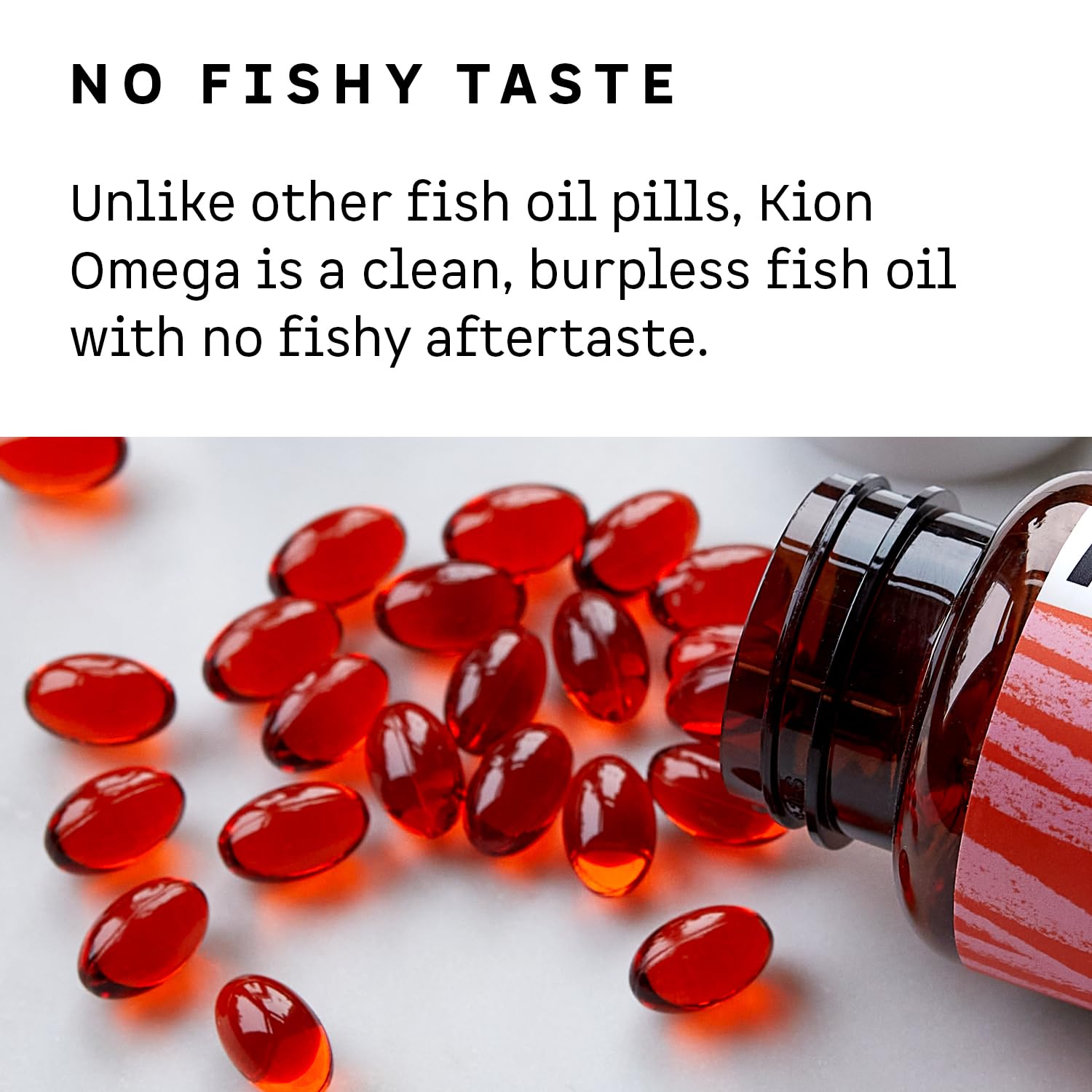 Kion Omega, capsules sans goût et sans arrière-goût de poisson