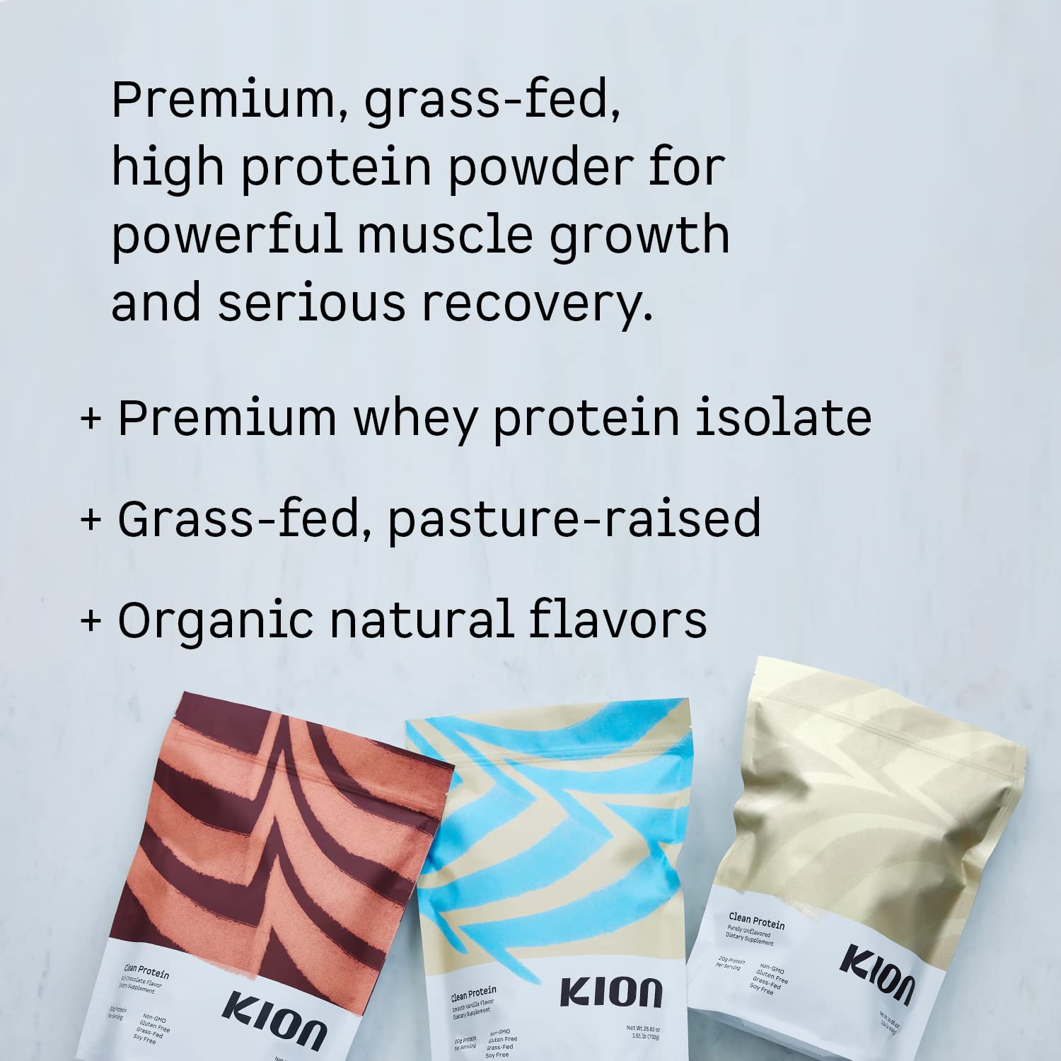 Kion proteine isolee doseur pratique pour portions quotidiennes.
