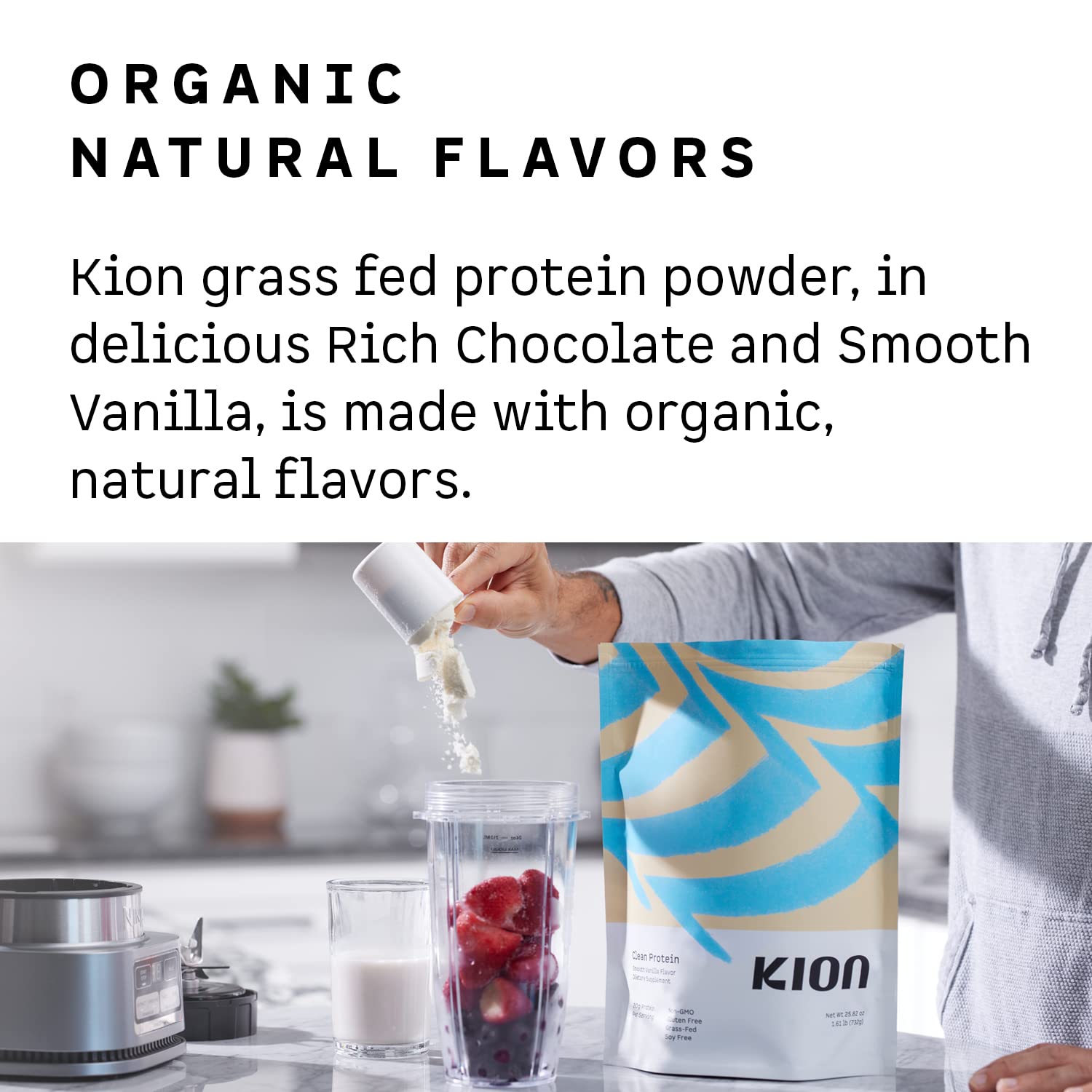 Kion proteine isolee etiquette nutrition claire et informative.